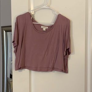 Forever 21 light purple crop top